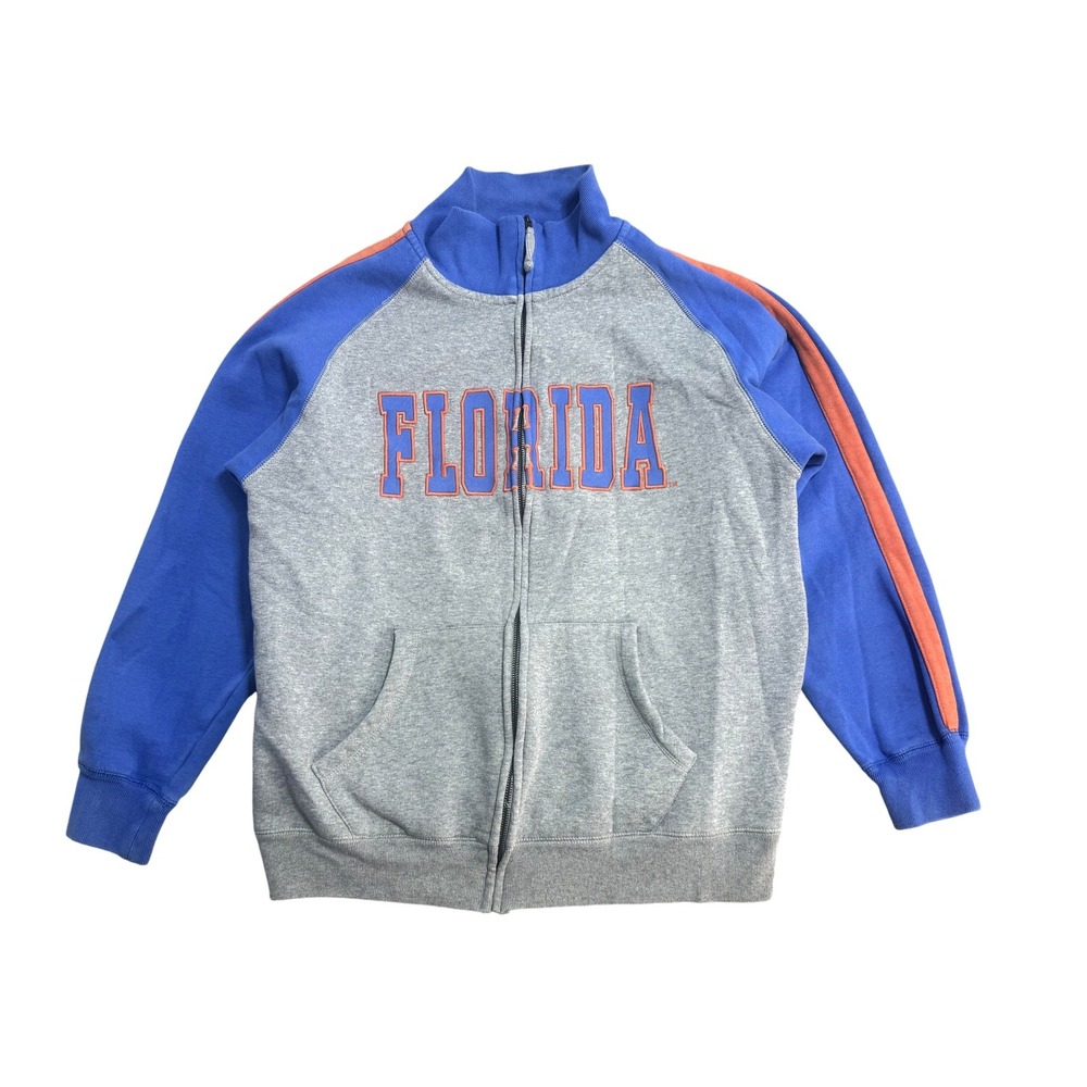 Florida Gators Jacket Track Mens XL Gray Blue Full Zip NCAA College Football